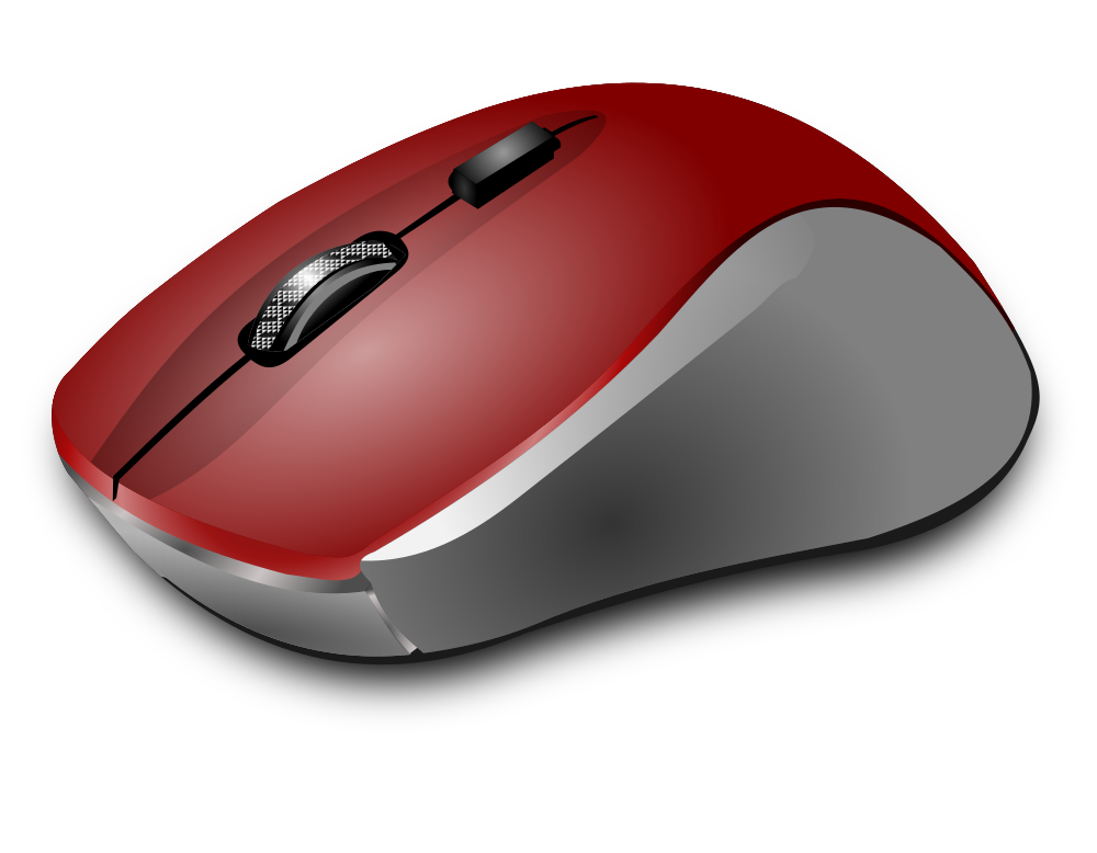 Computer Mouse Clip / OnlineLabels Clip Art - Computer Mouse (Top-Down